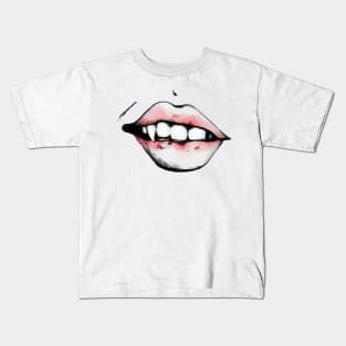 Vampire Teeth Halloween Kids T-Shirt